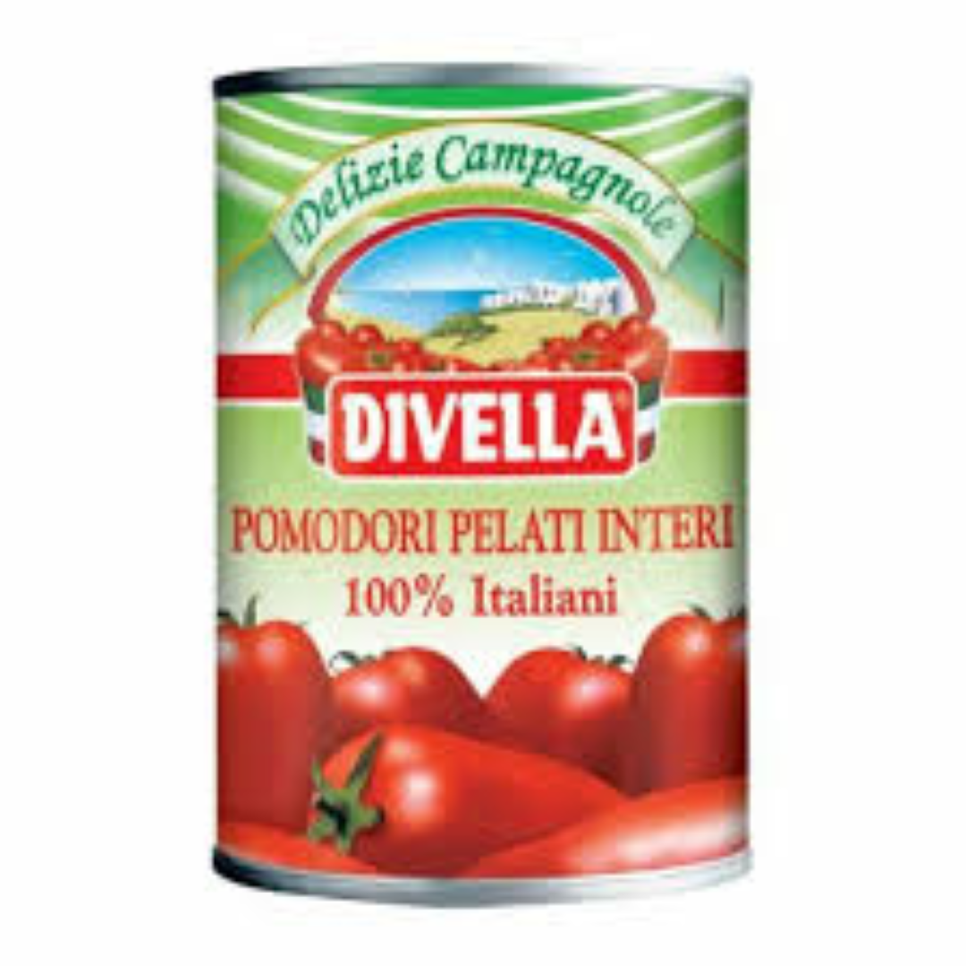 DIVELLA PEELED TOMATOES 400G